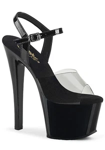Pleaser SKY-308-1 7 Inch Heel, 2 3/4 Inch Platform Ankle Strap Sandal - Picture 1 of 6