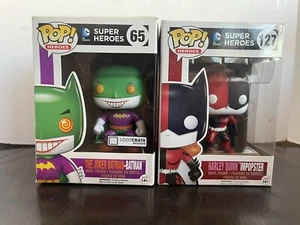 The Joker Batman #65 & Harley Quinn Imposter #127 Funko Pops. See Pics - Picture 1 of 7