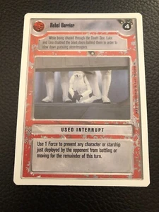 Star Wars CCG Decipher | SWCCG Premiere Unlimited wb Rebel Barrier LP/NM - Bild 1 von 1