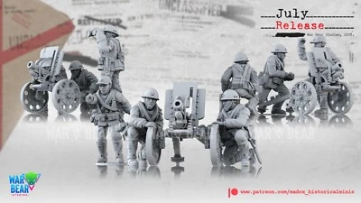 JOIN OR DIE 28mm WW2 Japanese Light Artillery -IJA - World War 2 - Bolt Action Compatible