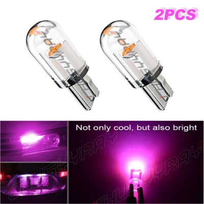 2 PIEZAS T10 194 Venta al por mayor Rosa Púrpura 5SMD LED para Honda Matrícula Luces Bombillas Foto 1 de 4