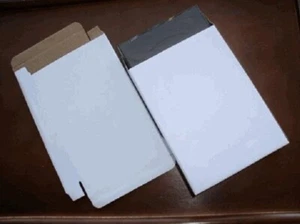 200 NEW MULTI-DISC DVD CASE WHITE CORRUGATED CARDBOARD MAILERS, 1.5" SPINE, JS51 - Picture 1 of 1