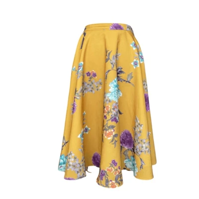 Modcloth Bea Dot Satin A Line Midi Circle Skirt in Size 1X - Image 1 of 4