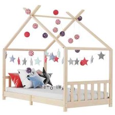 vidaXL Legno Massello di Pino Giroletto per Bambini 90x200 cm Telaio Letto