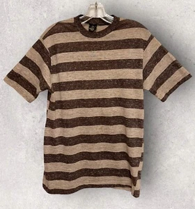 VTG 60’S GOLD TASSEL KNITS FRUIT OF THE LOOM STRIPED SINGLE  STITCH T-SHIRT LG. - Picture 1 of 3