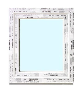 Kunststofffenster Fenster Salamander, 70x80 cm bxh, weiß - Bild 1 von 9