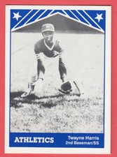 1983 TCMA Minor League # 21 Twayne Harris- Idaho Falls Athletics