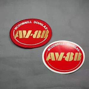 AV-8B McDonnell Douglas Aircraft Aviation 2 3/4" Patch & Decal Set - Picture 1 of 2