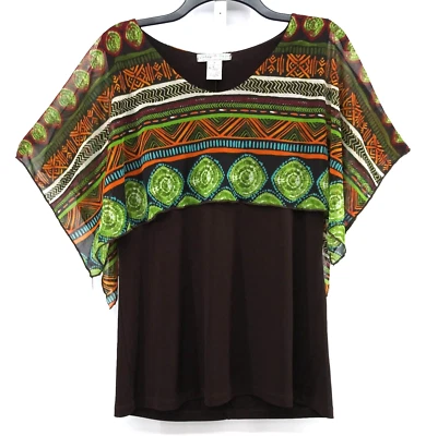 Camisa Suzie vintage para mujer blusa manga kimono negra mediana Foto 1 de 4