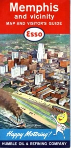1961 Esso Road Map: Memphis NOS - Picture 1 of 1