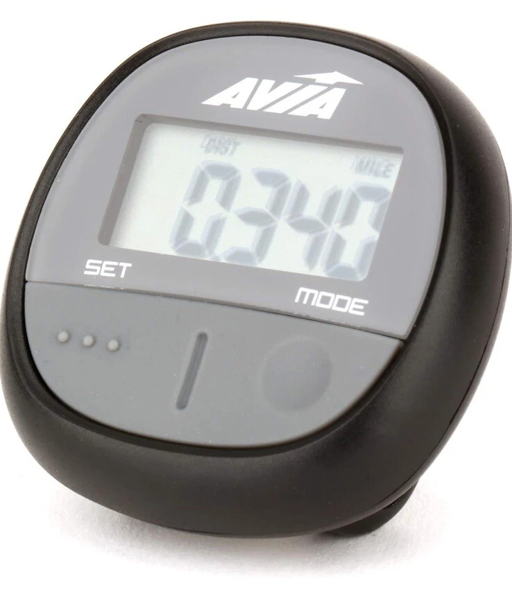 Avia Step & Distance Pedometer Av-wrn1000b Acivity Tracking Fitness