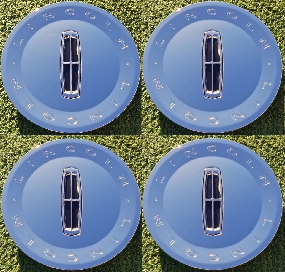 Juego de 4 tapas centrales Lincoln Town Car OEM rueda cromada 4W13 3W13-1A096-CA de fábrica Foto 1 de 4