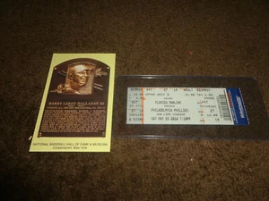 POSTAL DE BOLETO DE JUEGO PERFECTO ROY HALLADAY HOF TM 5/29/10 VS MARLINS SGA - Imagen 1 de 2