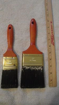 Brand New MintCraft 2 Piece Paint Brush Set 3" & 2"  For Use With All Paints - Изображение 1 из 3