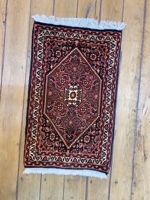 Oriental Hand Knotted Rug Super Bidjar Auto Floor 70 X 42CM New Top - Image 1 of 4