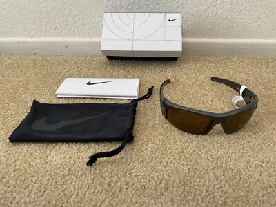 Gafas de sol Nike negras divergentes deportivas EVO327-027 lentes marrones polarizadas nuevas con etiquetas Foto 1 de 4