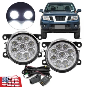 LED Bumper Fog Light Driving Lamp Wires Switch Kit For Nissan Frontier 2005-2019 - Picture 1 of 20