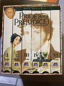 Vintage Pride and Prejudice Colin Firth BBC A&E VHS, 1996 Six Tape Set - Picture 1 of 3