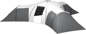 Tenda Campeggio 6 Posti in Tessuto Oxford, Fibra Di Vetro E Acciaio, Tenda Da Ca - Foto 1 di 12