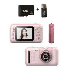 Cámara reflex de foto reversibile HD per niños de 2,4 pulgadas, colore: rosa - Foto 1 di 6