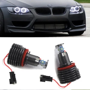 2X 40W H8 Angel Eye Halo Ring LED DRL Light Bulbs For BMW E70 E90 E92 E93 X5 M3 - Picture 1 of 10