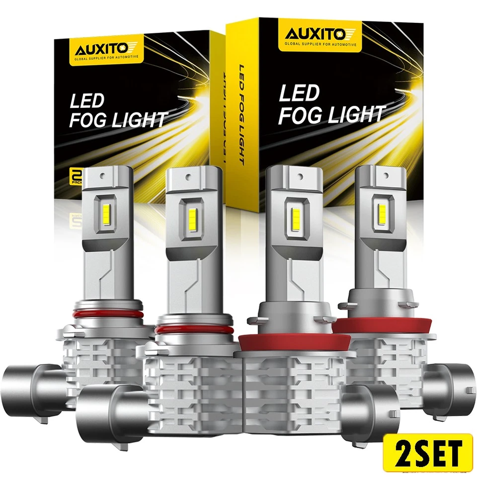 2Set CSP 9005 H11 LED Headlight Kit Combo Bulbs 6000K High Low Beam White Bright - Imagem 1 de 4