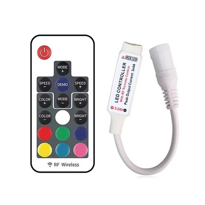 17-Key Mini RF Wireless LED Dimming Remote Control For 5050/3528 RGB LED Strips - Image 1 of 4
