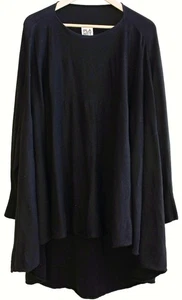 PLANET By Lauren G Tunic Sweater HIGH-LOW SWING Pima Cotton Modal Knit Sz O/S - Picture 1 of 4