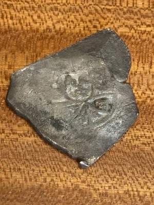 EXCELLENT Shipwreck Mexico Philip V 1701-1734 8 Reale Cob - Image 1 of 2