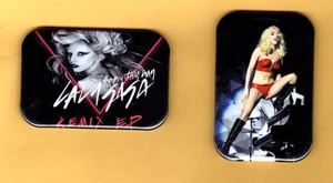 LADY GAGA   2  REFRIGERATOR MAGNET  2" X 3"  WITH ROUNDED CORNER - Picture 1 of 4