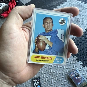 Tarjeta de fútbol americano 1968 Topps #25 Don Meredith Dallas Cowboys casi nueva - Imagen 1 de 2