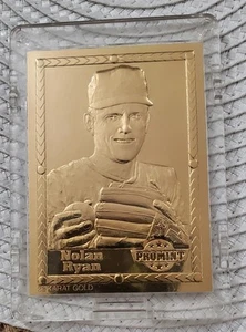 Nolan Ryan 1992 Pro Mint 22 Karat Gold Card Houston Astros HOF #D FREE SHIPPING - Picture 1 of 9