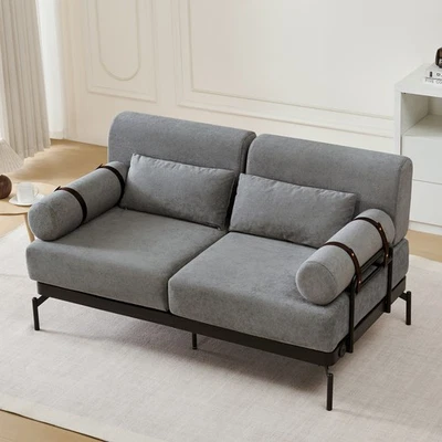 Sofá Loveseat Moderno 59" Sofá Sofá Sofá 2 Plazas con Puertos USB Flexibles Único Foto 1 de 4