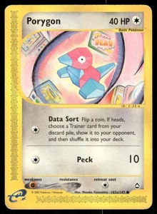 Pokemon Tcg Porygon #103a Pokemon Aquapolis LP - Picture 1 of 2