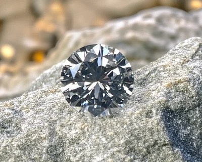 GIA CERTIFIED Genuine Round Brilliant .47 CT SI1 H Natural Earth Mined Diamond - Image 1 of 4