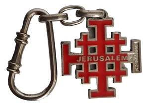 JERUSALÉN Llavero Metal Sólido Llavero Israel Vintage Coleccionables - Imagen 1 de 4