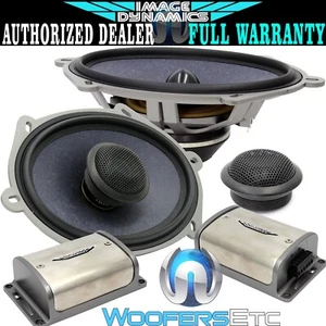 XS-57 IMAGE DYNAMICS 5x7" 6x8" 2-WAY COMPONENT SPEAKERS MIDS TWEETERS CROSSOVERS - Picture 1 of 7