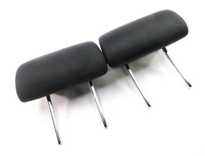 CONJUNTO DE ENCOSTO DE CABEÇA 07 BMW M5 ///M (E60) BANCO TRASEIRO ESQUERDO E DIREITO (COURO PRETO MERINO) - Imagem 1 de 4