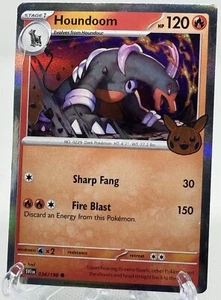 Houndoom 034/198 Trick or Trade BOOster 2023 Pokemon Holo Foil Rare Stamped - Bild 1 von 3