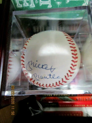 MICKEY MANTLE.WILLIE MAYS ,DUKE SNiDER AUTOGRAPHED BALL HALL OF FAMERS JSA AUTHE - Image 1 of 4