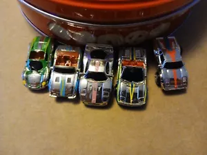 Lot Of 5 Micro machines Chrome Ferrari 1989 Small Die Cast Cars - Picture 1 of 14