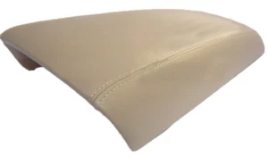 Fits 11-17 Ford Edge Beige Real Leather Center Console Lid Armrest Cover - Bild 1 von 3