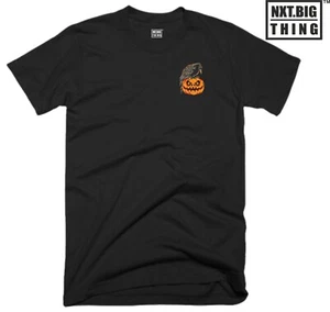 Crow Pumpkin T Shirt Pocket Halloween Witch Trick or Treat Scary Horror Gift Top - Picture 1 of 11