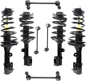 Front Rear Struts w/ Spring Sway Bars for 2005-2009 Hyundai Tucson Kia Sportage - Picture 1 of 1