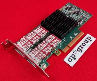 HP InfiniBand 544+ 2-port QSFP 10Gb/40Gb FDR PCIe Adapter 764736-001 Low - Image 1 of 4