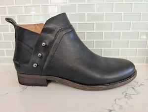Franco Sarto Kelton Ankle Boots Women US Size 7 M Black Leather Studded - Picture 1 of 14