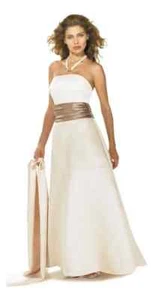 ~NEW~ ALEXIA DESIGNS BRIDESMAIDS COLLECTION #2500 STRAPLESS GOWN - Picture 1 of 7