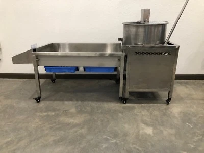 Hervidor de maíz palomitas 90 qt con bandeja doble mesa tamizadora grande expendedora NUEVO Foto 1 de 4