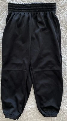 adidas Boys Straight Elastic Waist Pull Up Baseball Pant, Black, Medium - Image 1 of 4