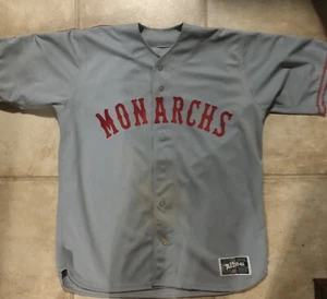 2007 CAMISETA TBTC 46 Game Esteban German Kansas City Monarchs (Reales) usada por el juego - Imagen 1 de 11